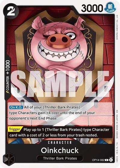 Oinkchuck OP14 #OP14-082 (Near Mint Common) One Piece Card Game: The Azure Sea's Seven