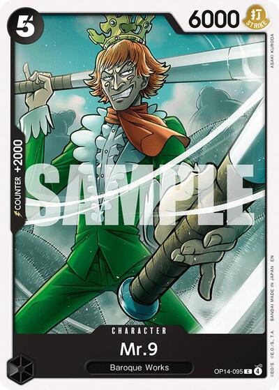 Mr9 OP14 #OP14-095 (Near Mint Common) One Piece Card Game: The Azure Sea's Seven