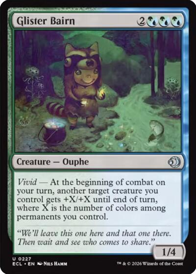 Glister Bairn ECL #227 (Near Mint Uncommon) Magic: The Gathering: Lorwyn Eclipsed