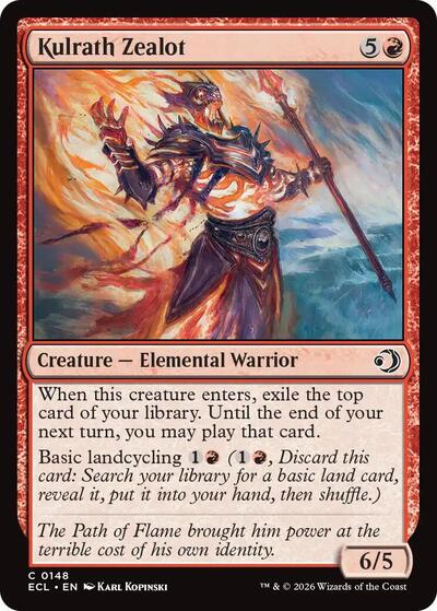 Kulrath Zealot ECL #148 (Near Mint Common) Magic: The Gathering: Lorwyn Eclipsed