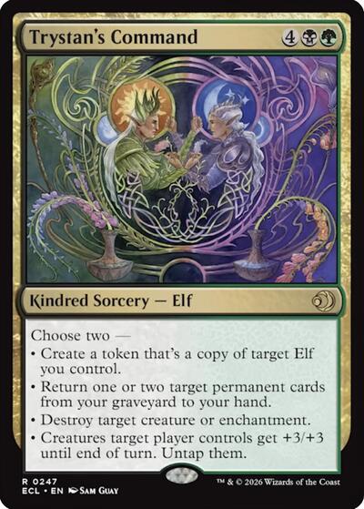 Trystans Command ECL #247 (Near Mint Rare) Magic: The Gathering: Lorwyn Eclipsed