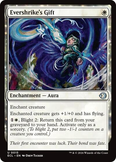 Evershrikes Gift ECL #15 (Near Mint Uncommon) Magic: The Gathering: Lorwyn Eclipsed