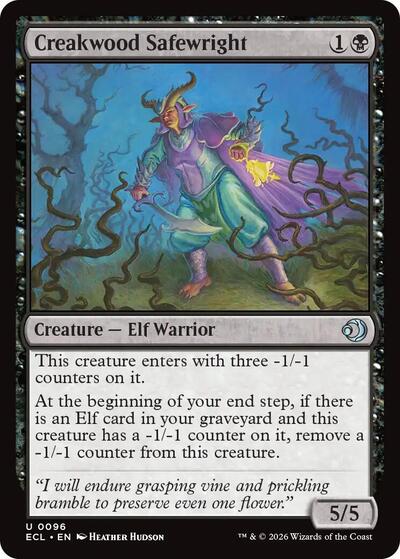 Creakwood Safewright ECL #96 (Near Mint Uncommon) Magic: The Gathering: Lorwyn Eclipsed