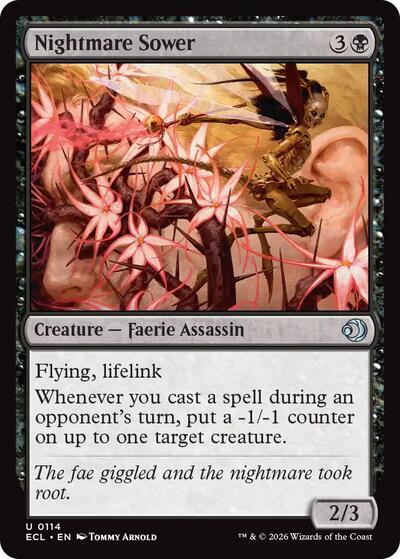 Nightmare Sower ECL #114 (Near Mint Uncommon) Magic: The Gathering: Lorwyn Eclipsed