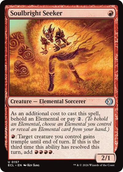 Soulbright Seeker ECL #157 (Near Mint Uncommon) Magic: The Gathering: Lorwyn Eclipsed