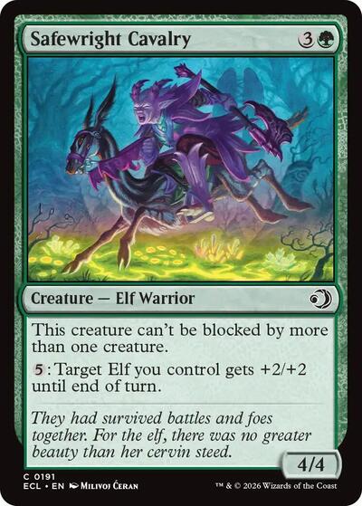 Safewright Cavalry ECL #191 (Near Mint Common) Magic: The Gathering: Lorwyn Eclipsed