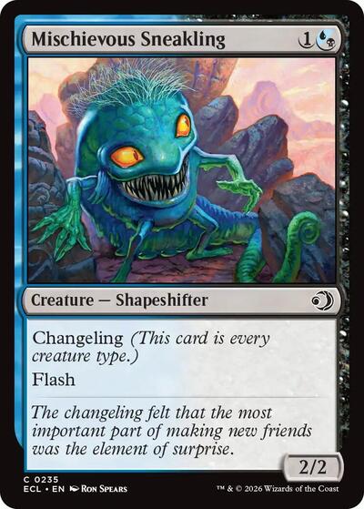 Mischievous Sneakling ECL #235 (Near Mint Common) Magic: The Gathering: Lorwyn Eclipsed
