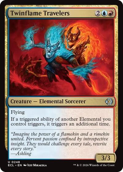 Twinflame Travelers ECL #248 (Near Mint Uncommon) Magic: The Gathering: Lorwyn Eclipsed