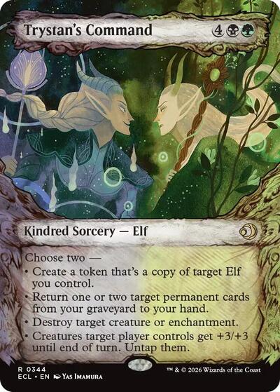 Trystans Command Showcase ECL #344 (Near Mint Rare) Magic: The Gathering: Lorwyn Eclipsed