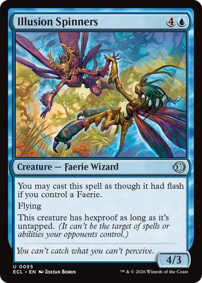 Illusion Spinners ECL #55 (Near Mint Uncommon) Magic: The Gathering: Lorwyn Eclipsed