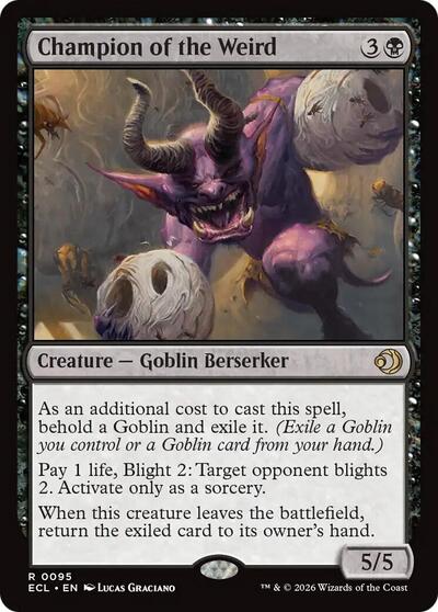 Champion of the Weird ECL #95 (Near Mint Rare) Magic: The Gathering: Lorwyn Eclipsed