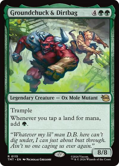 Groundchuck and Dirtbag TMT #115 (Near Mint Rare) Magic: The Gathering: Teenage Mutant Ninja Turtles