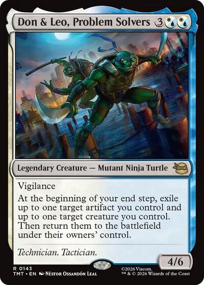 Don and Leo Problem Solvers TMT #143 (Near Mint Rare) Magic: The Gathering: Teenage Mutant Ninja Turtles