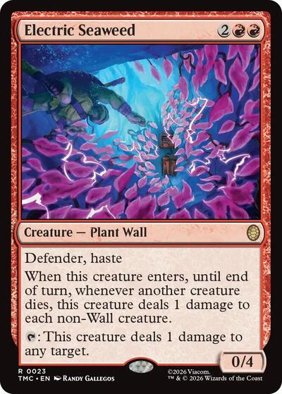 Electric Seaweed TMC #23 (Near Mint Rare) Magic: The Gathering: Commander: Teenage Mutant Ninja Turtles