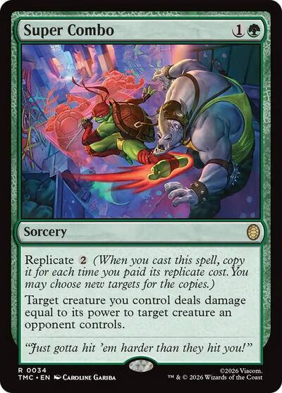 Super Combo TMC #34 (Near Mint Rare) Magic: The Gathering: Commander: Teenage Mutant Ninja Turtles