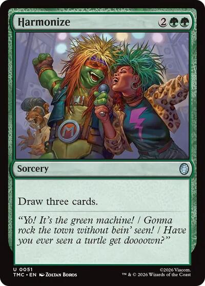 Harmonize TMC #51 (Near Mint Uncommon) Magic: The Gathering: Commander: Teenage Mutant Ninja Turtles