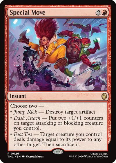 Special Move TMC #26 (Near Mint Rare) Magic: The Gathering: Commander: Teenage Mutant Ninja Turtles
