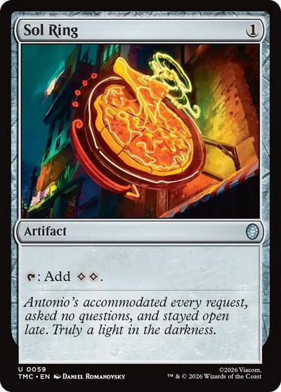 Sol Ring TMC #59 (Near Mint Uncommon) Magic: The Gathering: Commander: Teenage Mutant Ninja Turtles