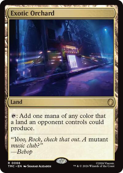 Exotic Orchard TMC #66 (Near Mint Rare) Magic: The Gathering: Commander: Teenage Mutant Ninja Turtles