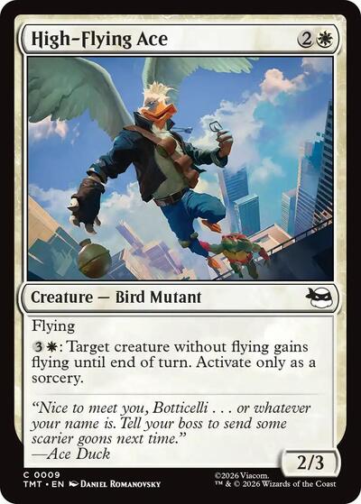 High Flying Ace TMT #9 (Near Mint Common) Magic: The Gathering: Teenage Mutant Ninja Turtles