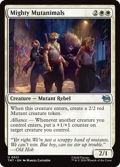 Mighty Mutanimals TMT #21 (Near Mint Uncommon) Magic: The Gathering: Teenage Mutant Ninja Turtles