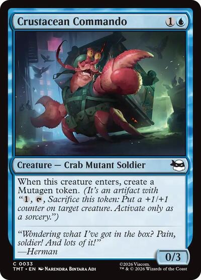 Crustacean Commando TMT #33 (Near Mint Common) Magic: The Gathering: Teenage Mutant Ninja Turtles