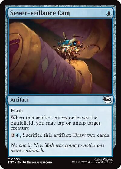Sewer veillance Cam Teenage Mutant Ninja Turtles TMT #53 (Common) Magic: The Gathering: