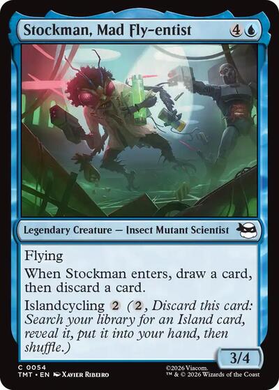 Stockman Mad Fly entist TMT #54 (Near Mint Common) Magic: The Gathering: Teenage Mutant Ninja Turtles