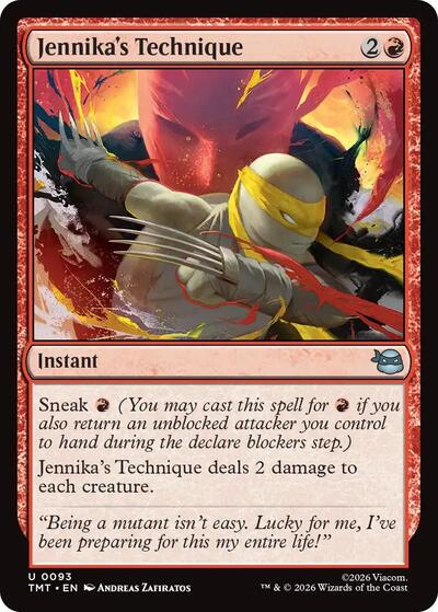 Jennikas Technique TMT #93 (Near Mint Uncommon) Magic: The Gathering: Teenage Mutant Ninja Turtles