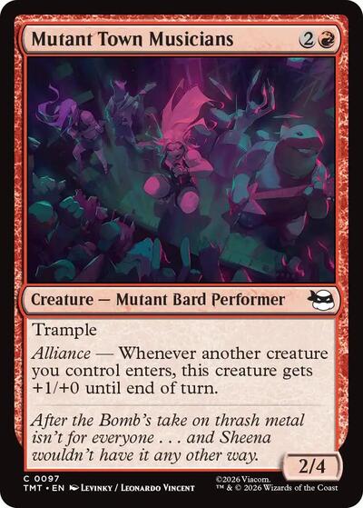 Mutant Town Musicians TMT #97 (Near Mint Common) Magic: The Gathering: Teenage Mutant Ninja Turtles