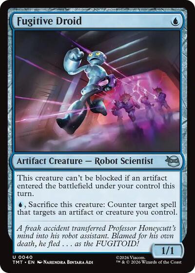 Fugitive Droid TMT #40 (Near Mint Uncommon) Magic: The Gathering: Teenage Mutant Ninja Turtles