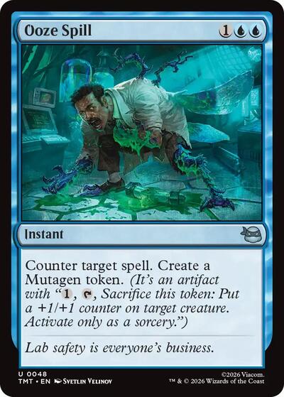 Ooze Spill TMT #48 (Near Mint Uncommon) Magic: The Gathering: Teenage Mutant Ninja Turtles