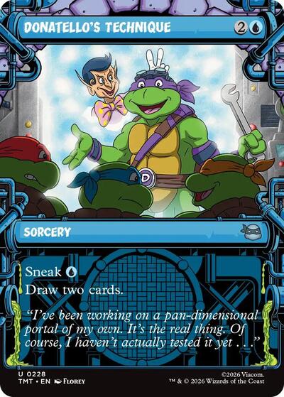 Donatellos Technique Showcase TMT #228 (Near Mint Uncommon) Magic: The Gathering: Teenage Mutant Ninja Turtles
