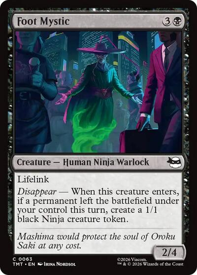 Foot Mystic TMT #63 (Near Mint Common) Magic: The Gathering: Teenage Mutant Ninja Turtles