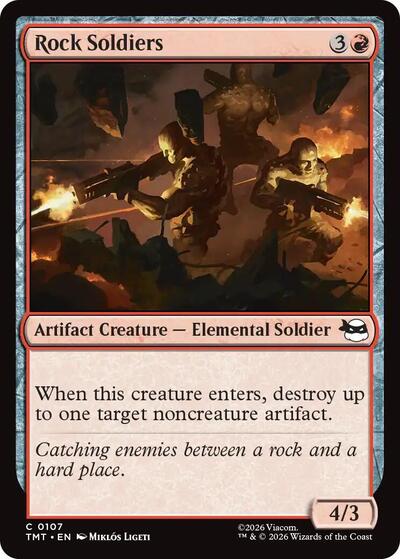 Rock Soldiers TMT #107 (Near Mint Common) Magic: The Gathering: Teenage Mutant Ninja Turtles