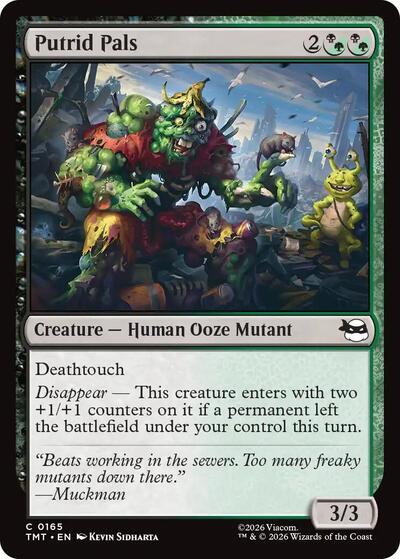 Putrid Pals TMT #165 (Near Mint Common) Magic: The Gathering: Teenage Mutant Ninja Turtles