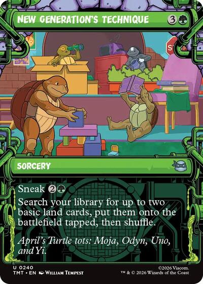 New Generations Technique Showcase TMT #240 (Near Mint Uncommon) Magic: The Gathering: Teenage Mutant Ninja Turtles