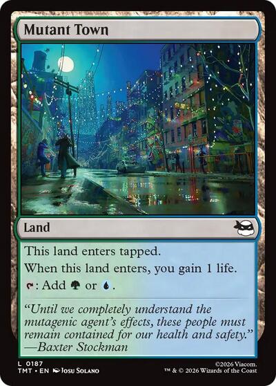 Mutant Town TMT #187 (Near Mint Land) Magic: The Gathering: Teenage Mutant Ninja Turtles