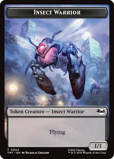 Insect Warrior Food Double Sided Token TMT #4 // 8 (Near Mint T) Magic: The Gathering: Teenage Mutant Ninja Turtles