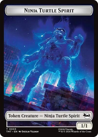 Ninja Turtle Spirit Food Double Sided Token TMT #3 // 8 (Near Mint T) Magic: The Gathering: Teenage Mutant Ninja Turtles