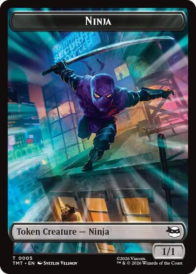 Ninja Mutagen Double Sided Token TMT #5 // 9 (Near Mint T) Magic: The Gathering: Teenage Mutant Ninja Turtles