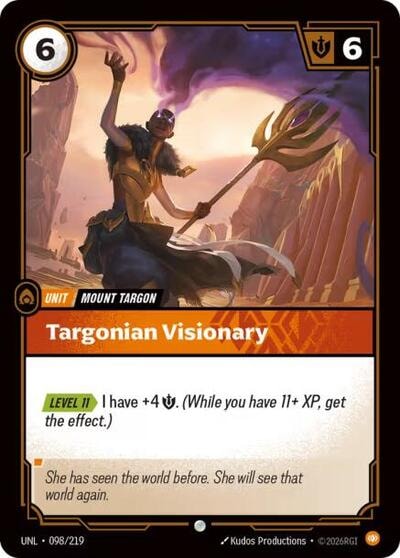 Targonian Visionary Unleashed UNL #098/219 (Common) Riftbound: League of Legends Trading Card Game: