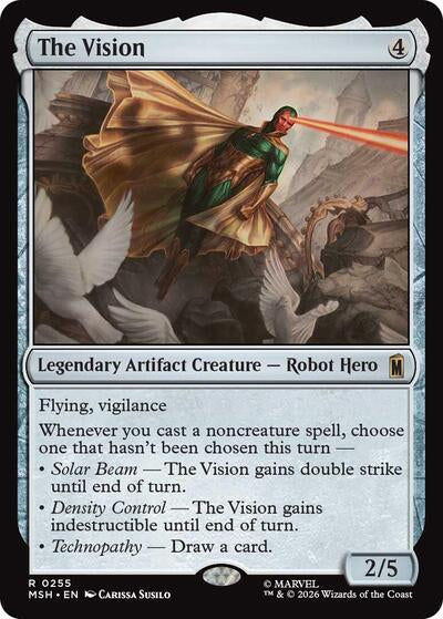 The Vision MSH #255 (Near Mint Rare) Magic: The Gathering: Marvel Super Heroes