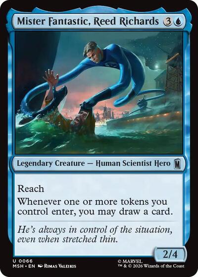 Mister Fantastic, Reed Richards Marvel Super Heroes MSH #66 (Uncommon) Magic: The Gathering: