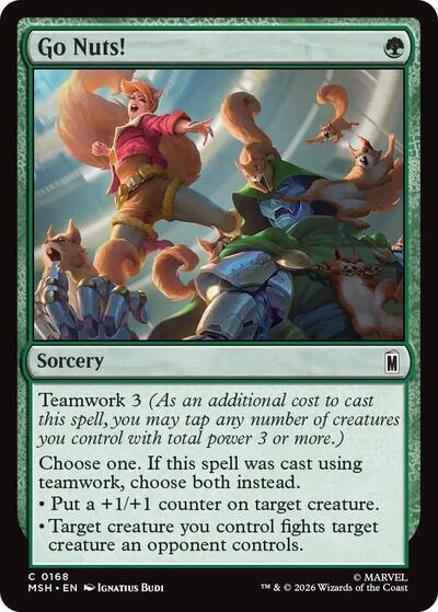 Go Nuts! Marvel Super Heroes MSH #168 (Common) Magic: The Gathering: