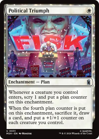 Political Triumph Marvel Super Heroes MSH #31 (Uncommon) Magic: The Gathering: