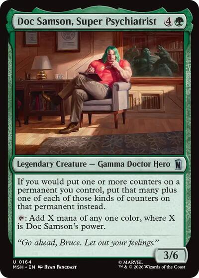 Doc Samson, Super Psychiatrist Marvel Super Heroes MSH #164 (Uncommon) Magic: The Gathering: