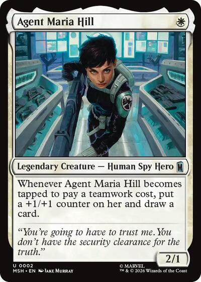 Agent Maria Hill MSH #2 (Near Mint Uncommon) Magic: The Gathering: Marvel Super Heroes