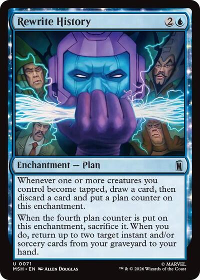 Rewrite History Marvel Super Heroes MSH #71 (Uncommon) Magic: The Gathering: