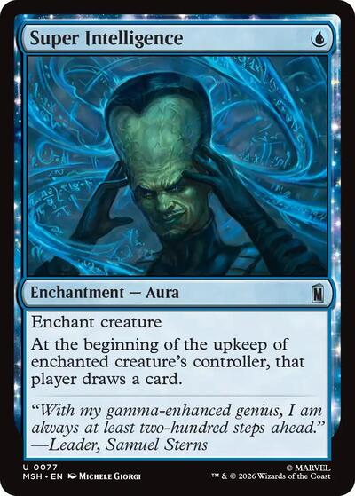 Super Intelligence Marvel Super Heroes MSH #77 (Uncommon) Magic: The Gathering: